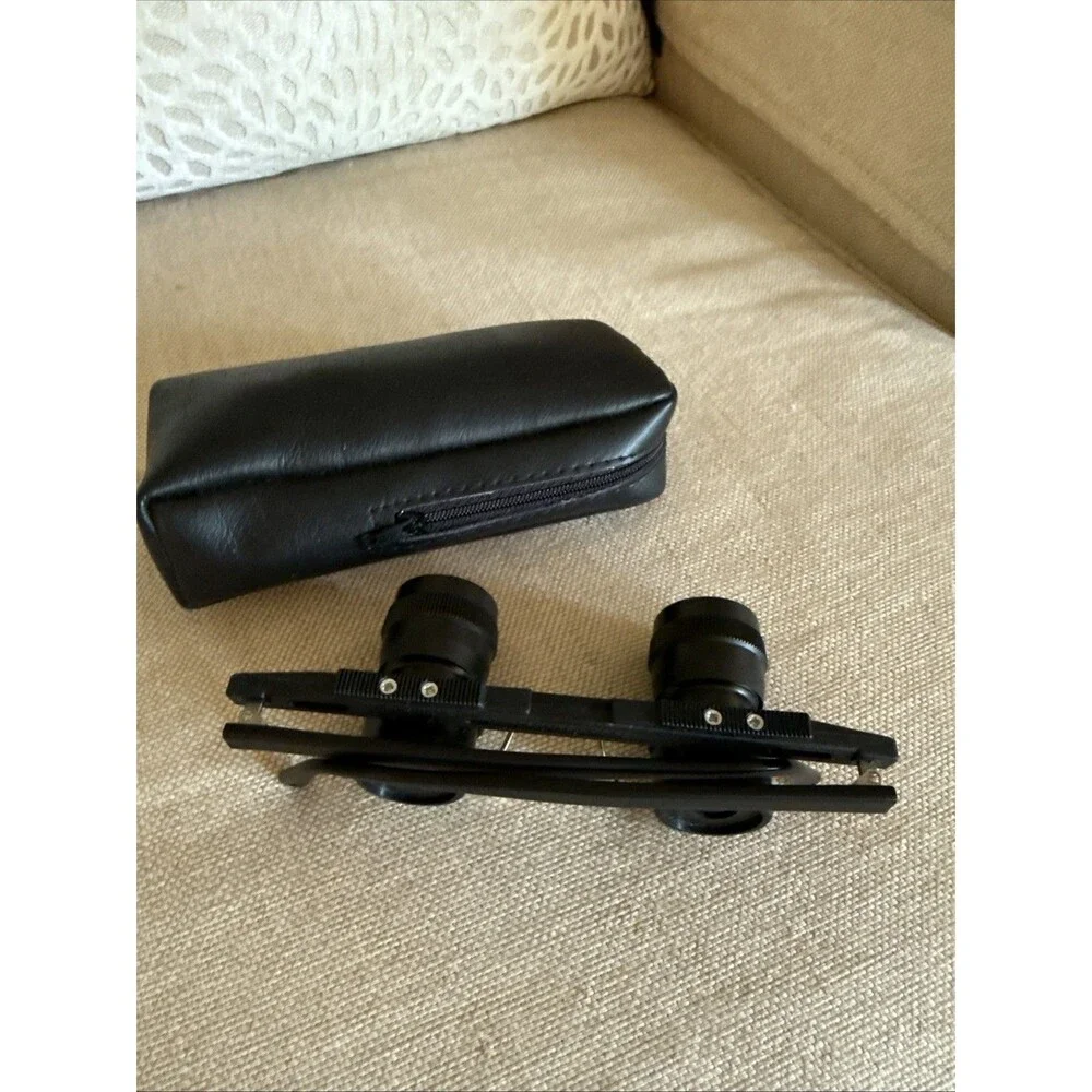VTG Eschenbach Tele 3x Distance Binocular System Magnifier Glasses Germany Case